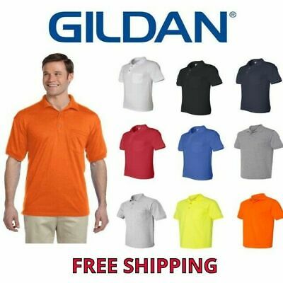 Gildan Men's Dryblend Polo With Pocket Sport Shirt Jersey 8900 Golf Sizes S-5x