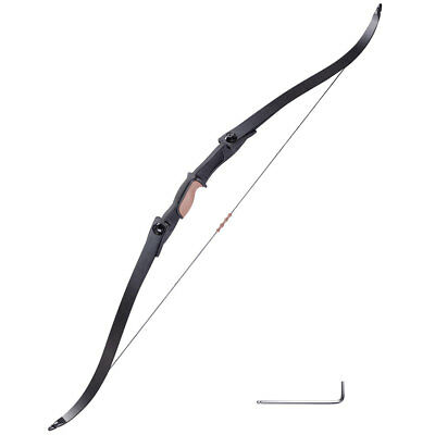 54" 28lbs Recurve Bow Archery Takedown Right Left Hand Hunting Practice Game
